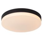 Czarna lampa łazienkowa sufitowa plastikowa, Biskit, 36W, 2700K LED, IP44