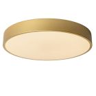 Złoty plafon sufitowy nowoczesny, Unar, 24W, 2700K LED, ściemniana w 3 krokach