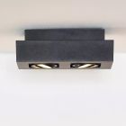 Czarny spot sufitowy nowoczesny, Xirax