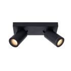 Czarny spot sufitowy nowoczesny, Taylor, IP44