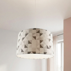 Nowoczesna lampa wisząca dla dzieci szara, Diamonds