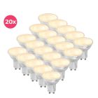 20 szt.Przezroczysty spot LED GU10 Antonie, 3W, 2700K (ciepła biel)
