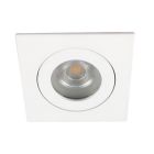 Aluminiowa nowoczesna oprawa podtynkowa łazienkowa biała, Dorx, IP44