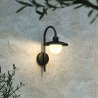 Czarna lampa zewnętrzna klasyczna, Berlo, IP44