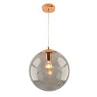 Design lampa wisząca nad stół do jadalni miedziana, Dolf