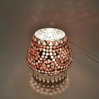 Mozaikowa orientalna lampa stołowa fioletowa, Rachel