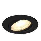 Aluminiowa oprawa sufitowa wpuszczana czarna, Rudo