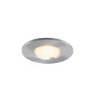 Srebrna mini oprawa podtynkowa aluminiowa, Philomena, 1,5W, 2700K LED, IP44