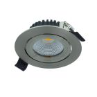 Aluminiowy downlight srebreny, Wimke, 5W, 2700K LED, IP44