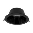 Aluminiowy downlight czarny, Maud, 16W, white switch LED, IP22