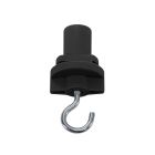 Adapter 3-fazowy z hakiem, czarny, Pro
