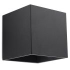 Aluminiowy kinkiet up down czarny, Andro