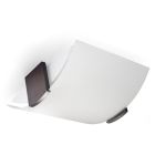 Szklana lampa sufitowa brązowa, Marinus