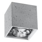Betonowa oprawa natynkowa szara, Eugene