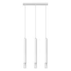 Szklana lampa wisząca biała, Ishani