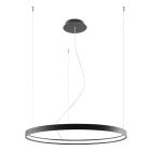 Aluminiowa lampa wisząca czarna, Ringo, 50W, 3000K LED