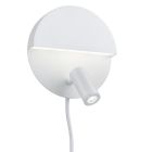 Biały kinkiet design, Solo, 6W, 3000K LED, z przełącznik