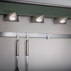 Niklowy oświetlenie szafek kuchennych metalowy, Zerdali, 3W, 3000K LED, z przełącznik
