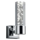 Chromowany kinkiet design, Delfina, 3,1W, 3000K LED, IP44