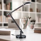 Czarna lampa stołowa nowoczesna, Pardoes, 5W, 3000K LED, z przełącznik