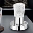 Chromowana lampa stołowa klasyczna, Merle, 4,3W, 3000K LED, z przełącznik