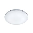 Chromowana lampa łazienkowa sufitowa plastikowa, Brunella, 18W, 3000K LED, IP44