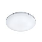 Chromowana lampa łazienkowa sufitowa plastikowa, Brunella, 24W, 3000K LED, IP44