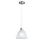 Niklowa lampa wisząca szklana, Babette