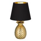 Ceramiczna lampa stołowa złota, Monsted, z przełącznik