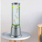 Srebrna lampa stołowa dla dzieci design, Berke, 6W, 3000K LED, z przełącznik