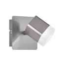 Niklowy reflektor ścienny nowoczesny, Kolind, 4W, 3000K LED