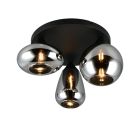 Czarna lampa sufitowa design, Ervin