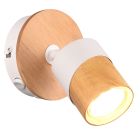 Drewniany reflektor ścienny rustykalny, Carine