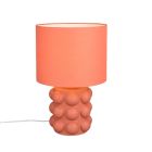 Ceramiczna lampa stołowa pomarańczowa, Cihad, z przełącznik