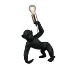 Czarna lampa stołowa plastikowa, Macaca