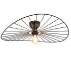 Czarna lampa sufitowa industrialna, Dejan