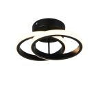 Czarna lampa sufitowa design, Yasser, 7W, 3000K LED
