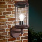 Rdzawa lampa zewnętrzna industrialna, Sammy, IP44