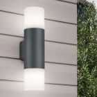 Antracytowa lampa zewnętrzna nowoczesna, Fjelso, IP44