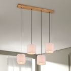 Niklowa lampa wisząca vintage, Milco