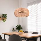 Rattanowa lampa wisząca brązowa, Nesrine