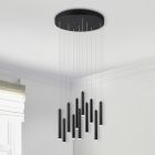 Czarna lampa wisząca nowoczesna, Jessamy, 2,5W, 3000K LED
