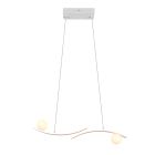 Biała lampa wisząca nowoczesna, Leonoor