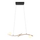Czarna lampa wisząca nowoczesna, Leonoor