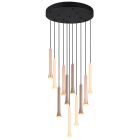 Czarna lampa wisząca nad stół do jadalni nowoczesna, Albartus, 3W, white switch LED, ściemniana w 3 krokach