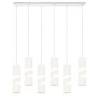 Biała lampa wisząca design, Marouan