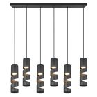 Czarna lampa wisząca design, Marouan
