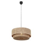 Beżowa lampa wisząca japandi, Rinus