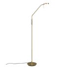 Mosiądz lampa stojąca łukowa nowoczesna, Bilge, 12W, regulowany kolor LED, z przełącznik