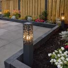 Antracytowa lampa zewnętrzna nowoczesna, Tobias, IP44